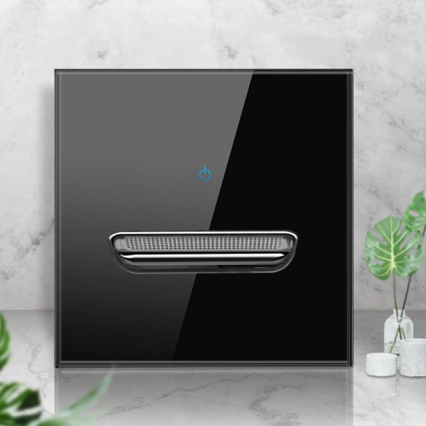 Personalized Tempered Glass Black Socket Panel - Image 2