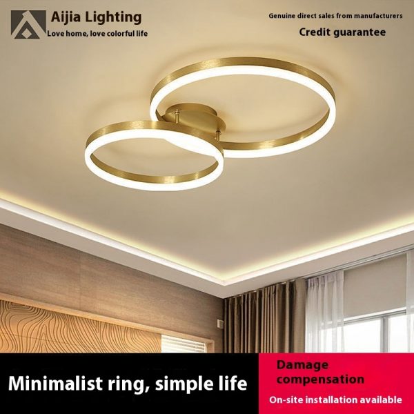 Living Room Modern Simple Home Atmospheric Study Led Bedroom Room Ceiling Light - Image 3