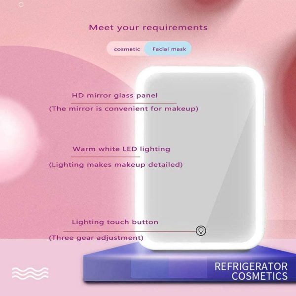 Mini Makeup Fridge Portable Cosmetic Refrigerator Cooler and Warmer Freezer for Perfume Beauty Skincare Products - Image 6