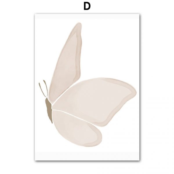 Elephant Butterfly Rainbow Wall Art Canvas Painting - Image 5