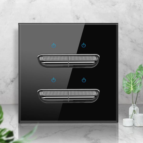 Personalized Tempered Glass Black Socket Panel - Image 5