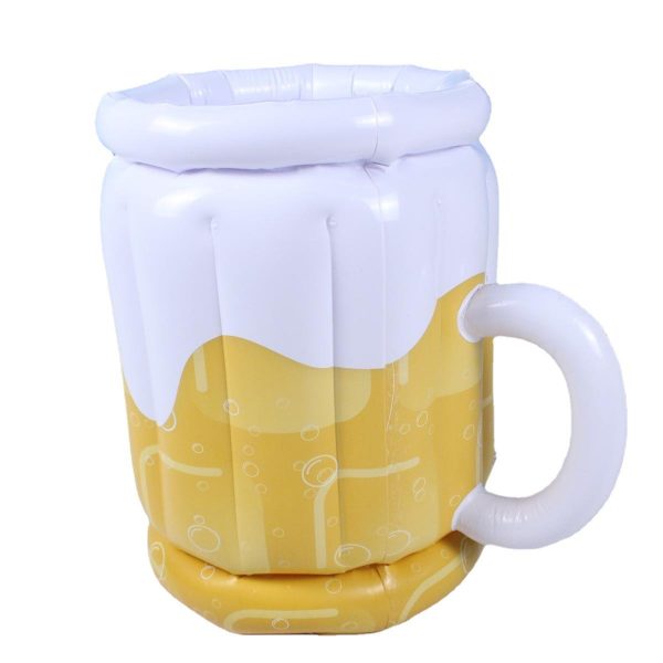 Large Inflatable Beer Mug Cooler Pool Float Drink Cooler For Adults Parties 2 In1 Drink Floatie And Party Supplies Great Toy For Beach Pool And Jacuzzi - Image 9