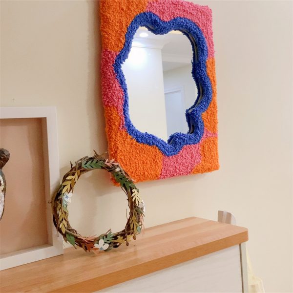 Home Fashion Plush Handmade DIY Mirror - Image 5
