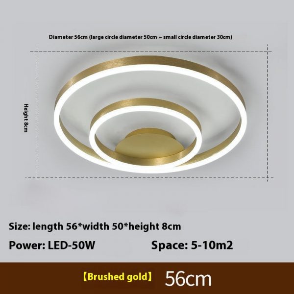 Living Room Modern Simple Home Atmospheric Study Led Bedroom Room Ceiling Light - Image 7