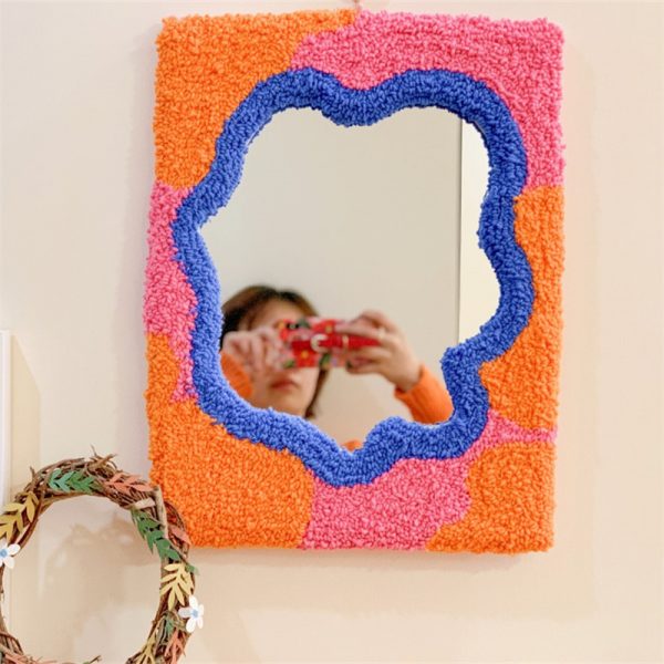 Home Fashion Plush Handmade DIY Mirror - Image 2